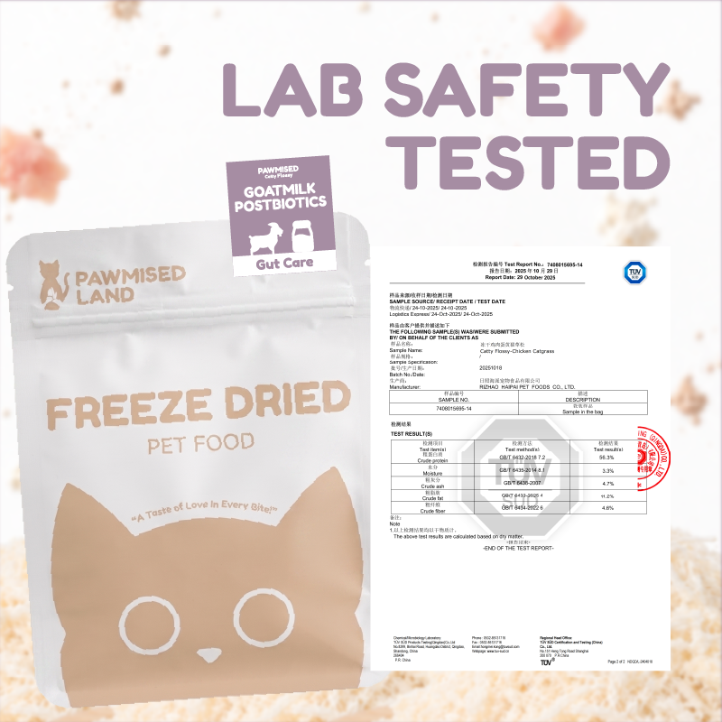 Catty Flossy - Goatmilk Postbiotics - Functional Freeze-Dried Meal Booster/Topper
