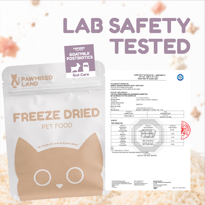 Catty Flossy - Goatmilk Postbiotics - Functional Freeze-Dried Meal Booster/Topper