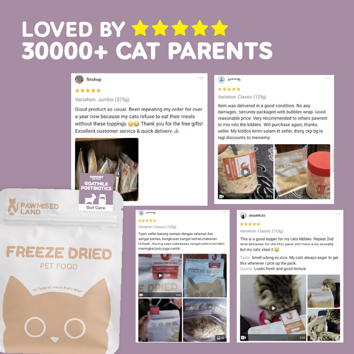 Catty Flossy - Goatmilk Postbiotics - Functional Freeze-Dried Meal Booster/Topper