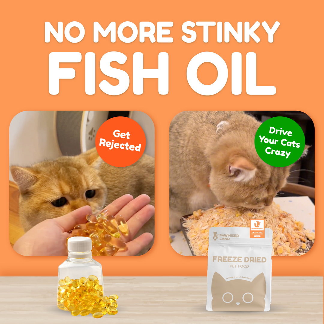 Catty Flossy - Chicken Omega Krill - Functional Freeze-Dried Meal Booster/Topper