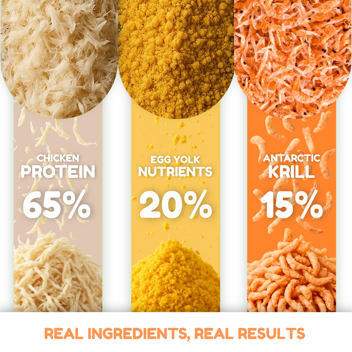 Catty Flossy - Chicken Omega Krill - Functional Freeze-Dried Meal Booster/Topper