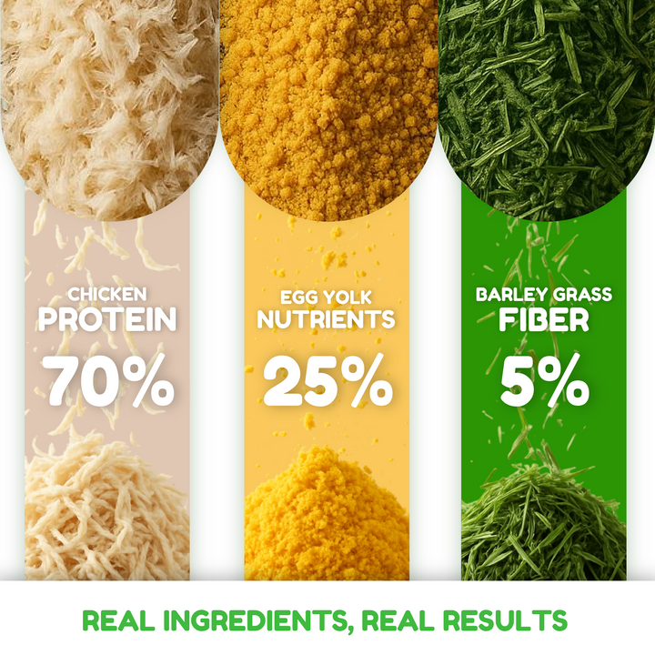 Catty Flossy - Chicken Catgrass - Functional Freeze-Dried Kibbles Topper