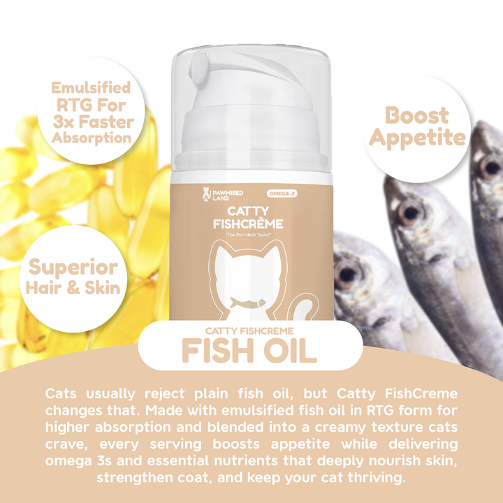 Catty FishCrème - Emulsified Fish Oil